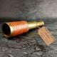 Vintage Brass Telescope with Leather Grip Handcrafted